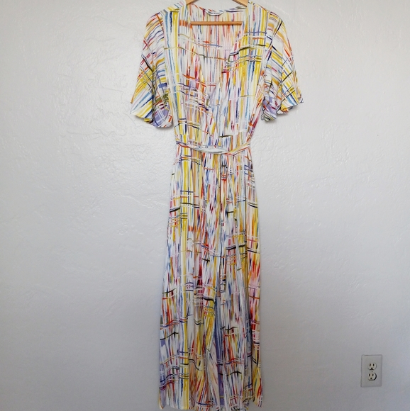 Jams World Viola Twist Adele Wrap Maxi Dress sz.L - Picture 13 of 16